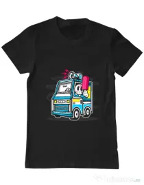 Tricou ADLER barbat Ice Cream Truck Negru