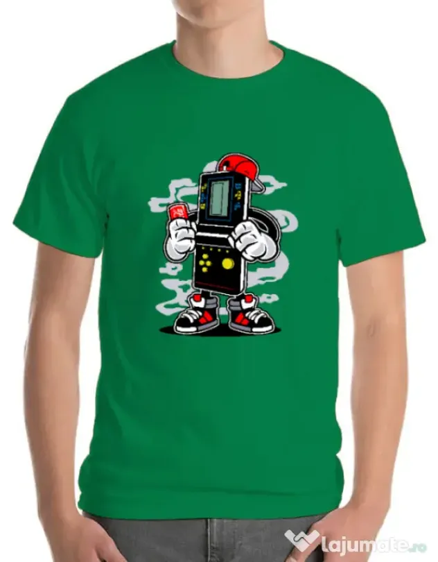 Tricou ADLER barbat Brick Gamers Verde mediu