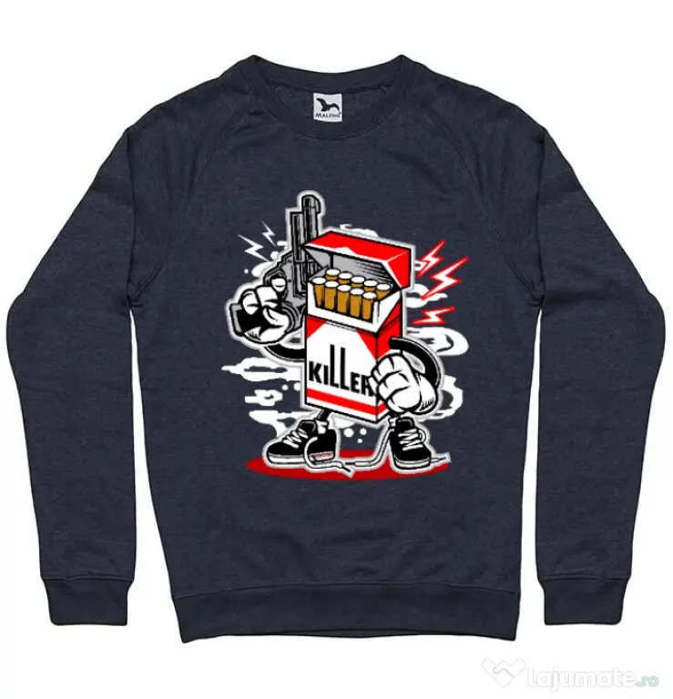 Bluza ADLER barbat Cigarette Killer Denim inchis