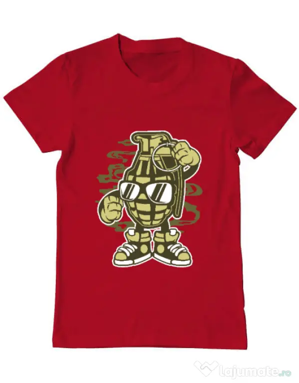 Tricou ADLER barbat Grenade Rosu