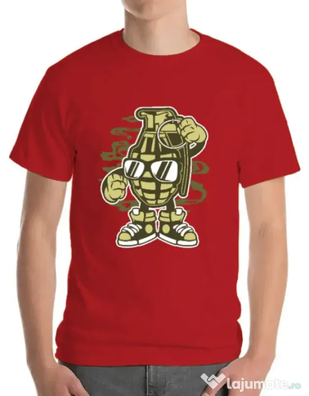 Tricou ADLER barbat Grenade Rosu