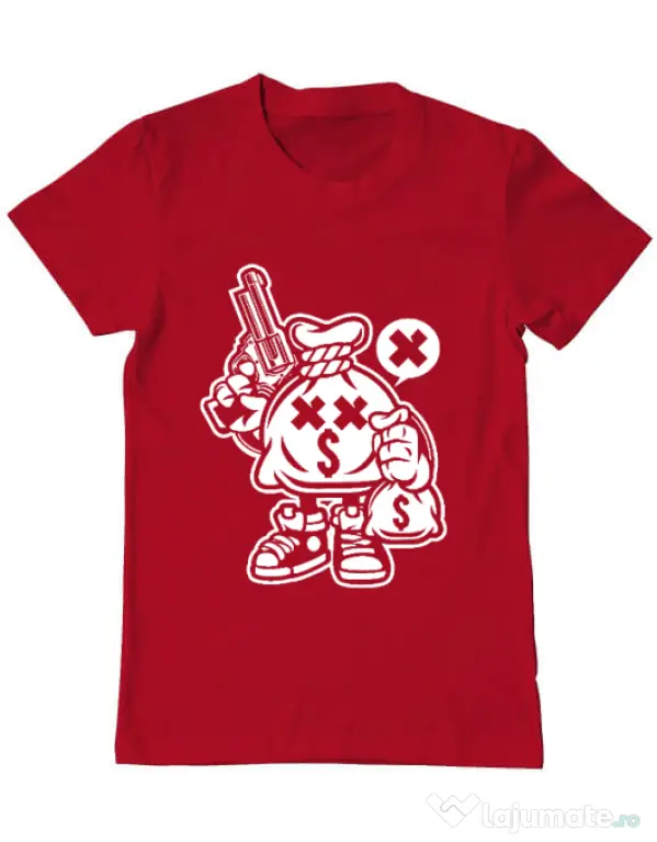 Tricou ADLER barbat Money Takers Rosu