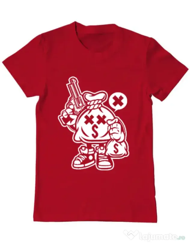 Tricou ADLER barbat Money Takers Rosu