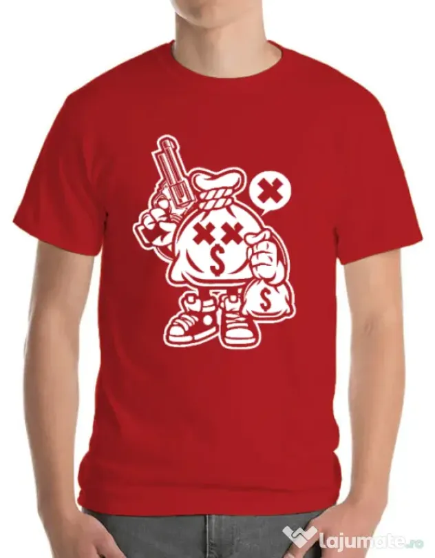 Tricou ADLER barbat Money Takers Rosu