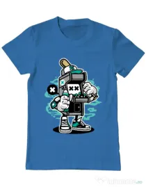 Tricou ADLER barbat Game On 2 Albastru azuriu