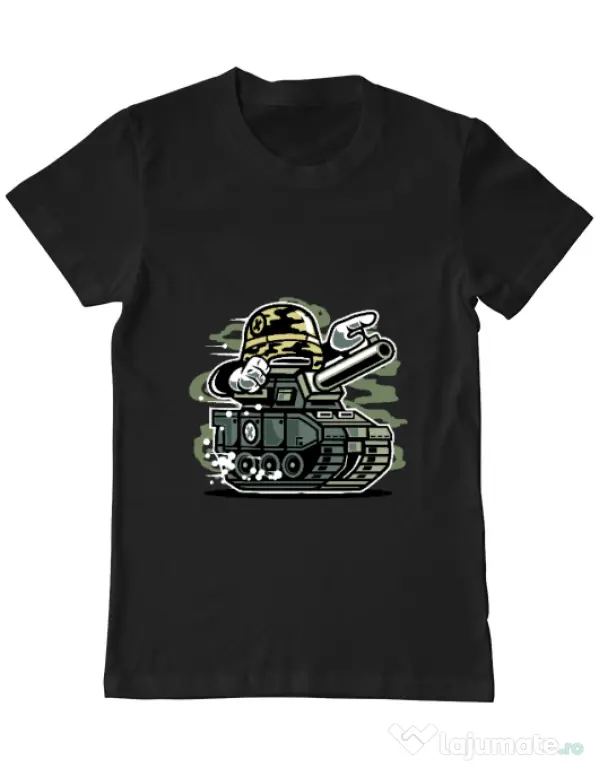 Tricou ADLER barbat War Tank Negru