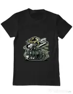 Tricou ADLER barbat War Tank Negru