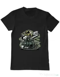 Tricou ADLER barbat War Tank Negru