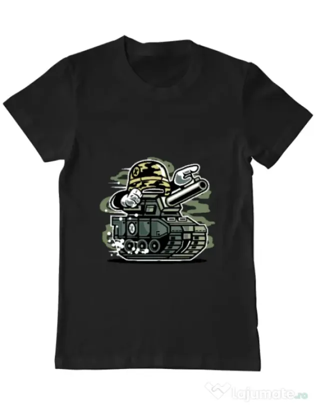 Tricou ADLER barbat War Tank Negru
