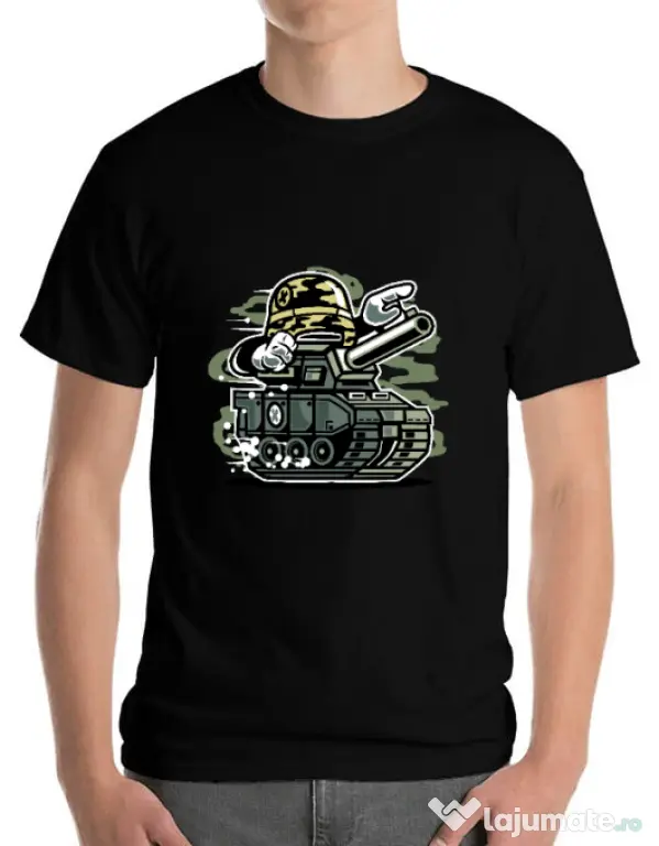 Tricou ADLER barbat War Tank Negru