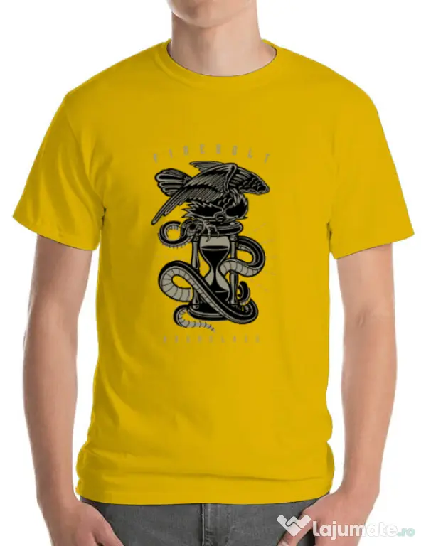 Tricou ADLER barbat Hourglass Galben
