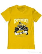 Tricou ADLER barbat Speed of Caferacer Galben