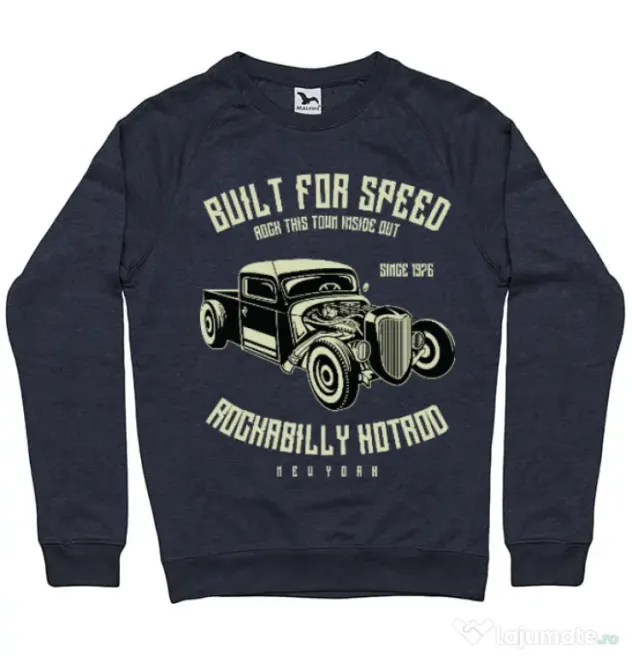 Bluza ADLER barbat Built For Speed Denim inchis