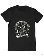 Tricou ADLER barbat Lets Ride Bike Negru