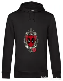 Hoodie barbat cu gluga Hard To Kill Negru