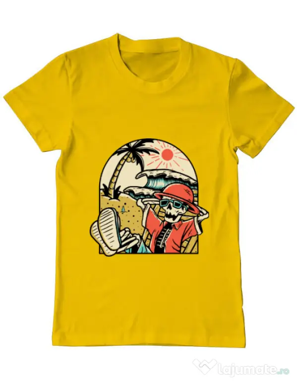 Tricou ADLER barbat Have a Break Galben