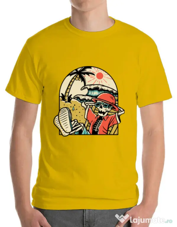 Tricou ADLER barbat Have a Break Galben