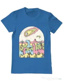 Tricou ADLER barbat Asteroid Albastru azuriu