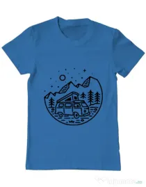 Tricou ADLER barbat Go Outdoor Albastru azuriu