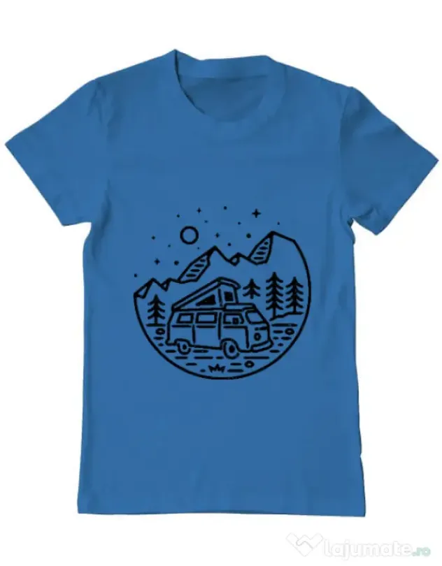 Tricou ADLER barbat Go Outdoor Albastru azuriu