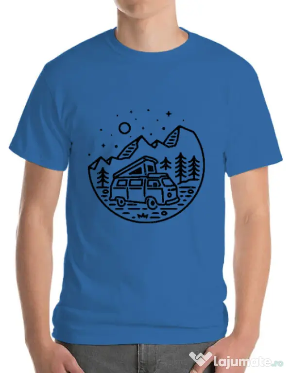 Tricou ADLER barbat Go Outdoor Albastru azuriu