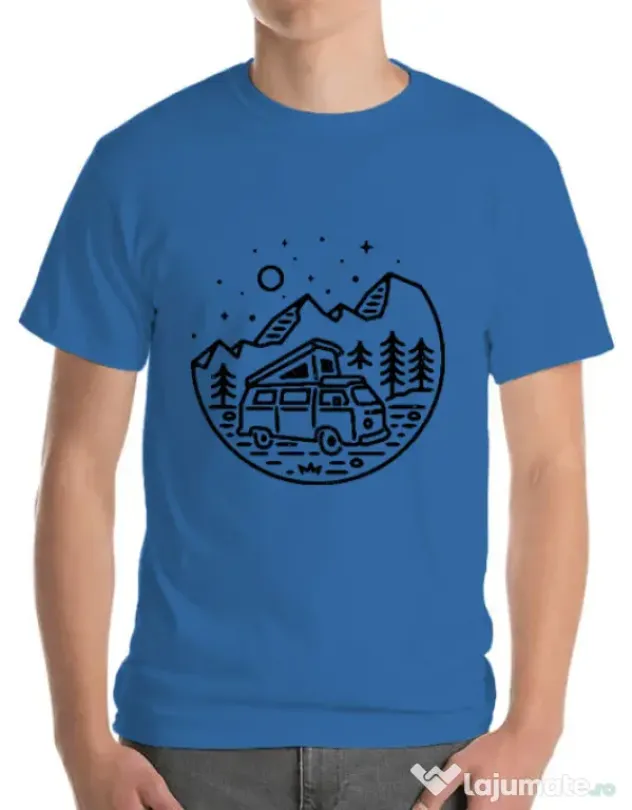 Tricou ADLER barbat Go Outdoor Albastru azuriu