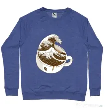 Bluza ADLER barbat The Great Wave off Coffee Albastru melanj