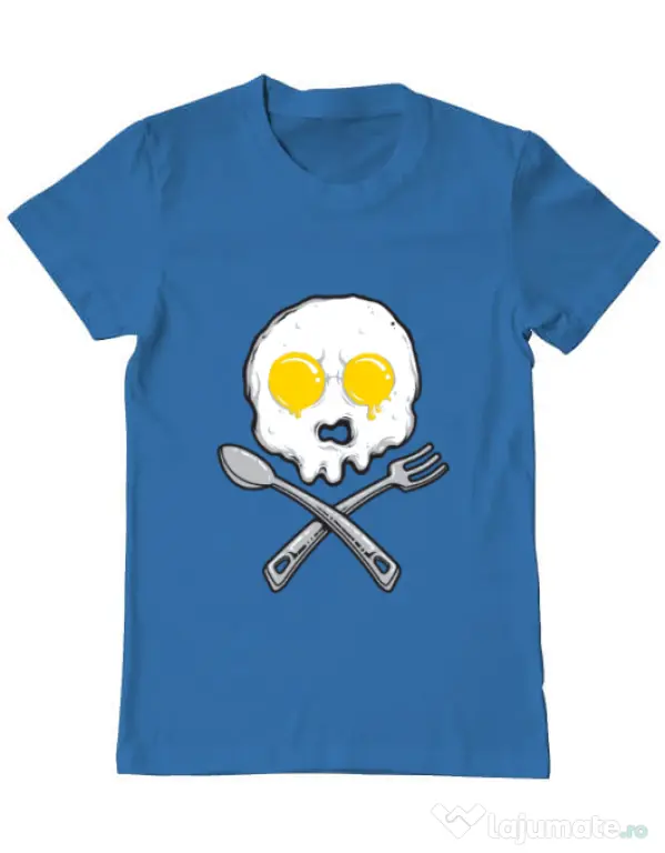Tricou ADLER barbat Eggskull Albastru azuriu