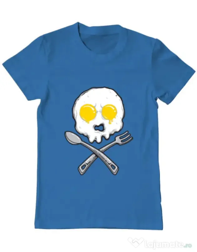 Tricou ADLER barbat Eggskull Albastru azuriu