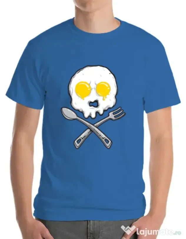 Tricou ADLER barbat Eggskull Albastru azuriu