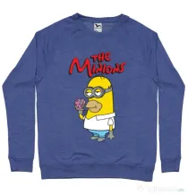 Bluza ADLER barbat The Minions Albastru melanj