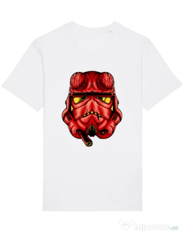 Tricou STANLEY STELLA barbat Helltrooperboy Alb