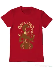 Tricou ADLER barbat Coffee Racer Rosu