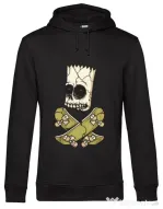 Hoodie barbat cu gluga Death of Skateboarder Negru