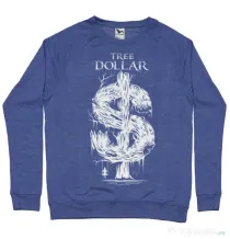 Bluza ADLER barbat Tree Dollar Albastru melanj