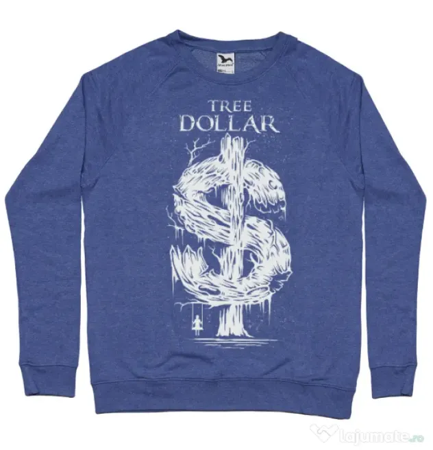 Bluza ADLER barbat Tree Dollar Albastru melanj