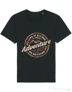Tricou STANLEY STELLA barbat Adventure or nothing Negru