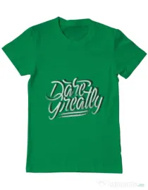 Tricou ADLER barbat Dare Greatly Verde mediu