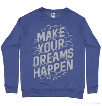 Bluza ADLER barbat Make your dreams happen Albastru melanj