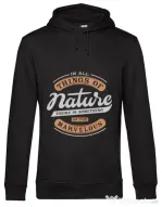 Hoodie barbat cu gluga Nature Negru