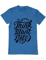 Tricou ADLER barbat Think it Albastru azuriu