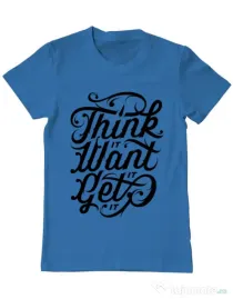 Tricou ADLER barbat Think it Albastru azuriu
