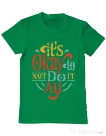 Tricou ADLER barbat Its ok Verde mediu