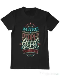 Tricou ADLER barbat Make people feel good Negru