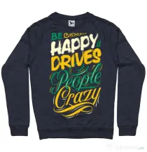 Bluza ADLER barbat Be happy Denim inchis