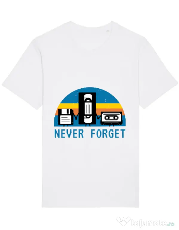 Tricou STANLEY STELLA barbat Never forget Alb