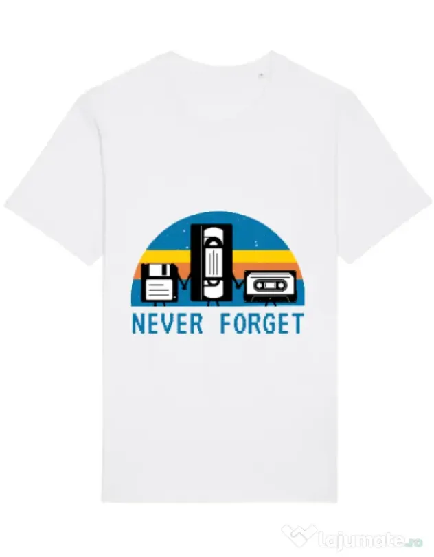 Tricou STANLEY STELLA barbat Never forget Alb