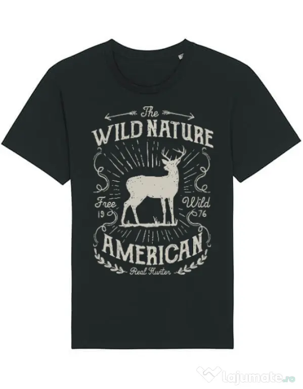 Tricou STANLEY STELLA barbat Wild Nature Negru