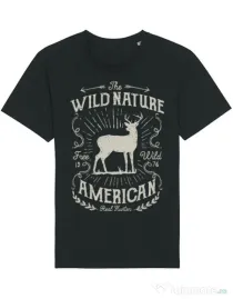 Tricou STANLEY STELLA barbat Wild Nature Negru