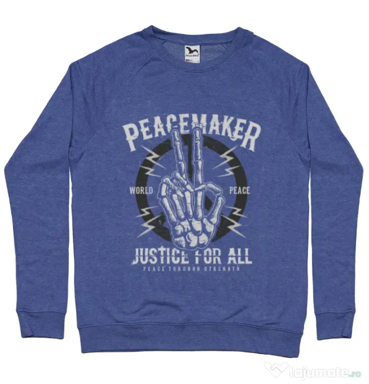 Bluza ADLER barbat Peace Maker Albastru melanj